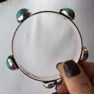 Turquoise and Silver Women's Bracelet